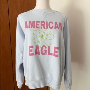 American Eagle Outfitters Light Blue Crewneck